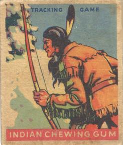 1933-40 Goudey Indian Gum (R73) #211 Tracking Game Front