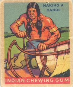 1933-40 Goudey Indian Gum (R73) #212 Making a Canoe Front