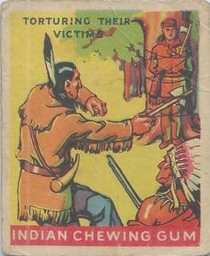 1933-40 Goudey Indian Gum (R73) #216 Torturing their Victims Front