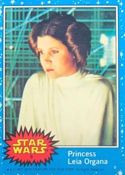 1977 Topps Star Wars #5 Princess Leia Organa Front