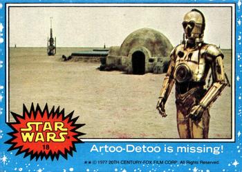 1977 Topps Star Wars #18 Artoo-Detoo is missing! Front