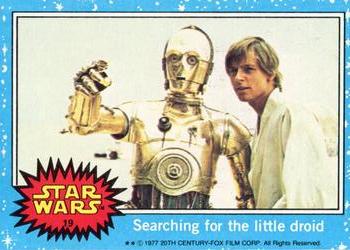 1977 Topps Star Wars #19 Searching for the little droid Front