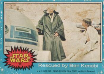 1977 Topps Star Wars #22 Rescued by Ben Kenobi Front