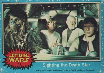 1977 Topps Star Wars #31 Sighting the Death Star Front
