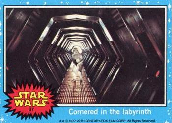 1977 Topps Star Wars #37 Cornered in the labyrinth Front