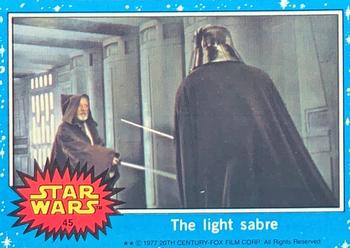 1977 Topps Star Wars #45 The light sabre Front