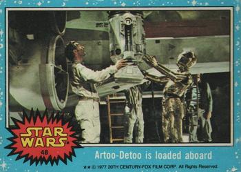 1977 Topps Star Wars #48 Artoo-Detoo is loaded aboard Front