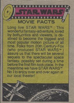 1977 Topps Star Wars #75 Darth Vader strangles a rebel! Back