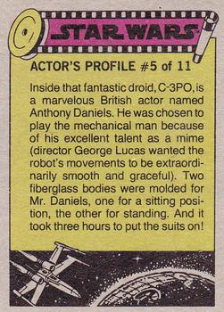 1977 Topps Star Wars #97 Meeting at the cantina Back