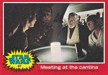 1977 Topps Star Wars #97 Meeting at the cantina Front