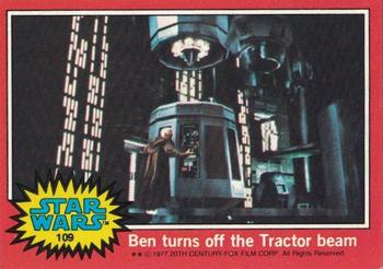1977 Topps Star Wars #109 Ben turns off the Tractor beam Front