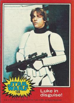 1977 Topps Star Wars #125 Luke in disguise! Front