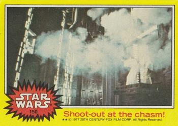 1977 Topps Star Wars #150 Shoot-out at the chasm! Front