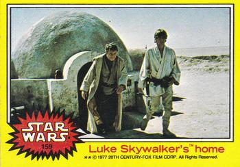 1977 Topps Star Wars #159 Luke Skywalker's home Front