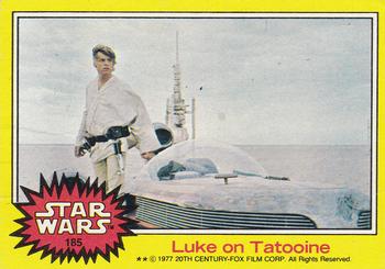 1977 Topps Star Wars #185 Luke on Tatooine Front