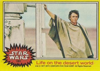 1977 Topps Star Wars #191 Life on the desert world Front