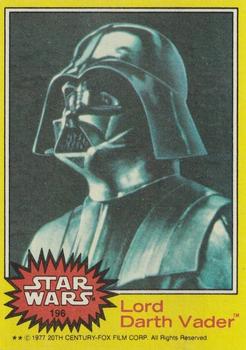 1977 Topps Star Wars #196 Lord Darth Vader Front