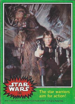 1977 Topps Star Wars #199 The star warriors aim for action! Front