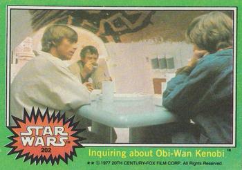 1977 Topps Star Wars #202 Inquiring about Obi-Wan Kenobi Front