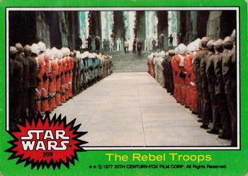 1977 Topps Star Wars #209 The Rebel Troops Front
