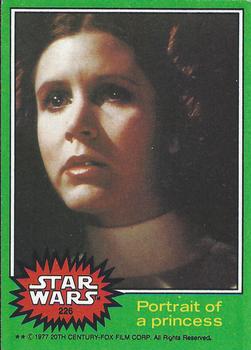 1977 Topps Star Wars #226 Portrait of a princess Front