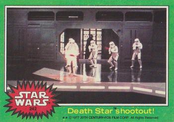 1977 Topps Star Wars #242 Death Star shootout! Front