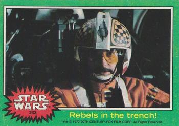 1977 Topps Star Wars #243 Rebels in the trench! Front