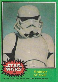 1977 Topps Star Wars #247 Soldier of evil! Front