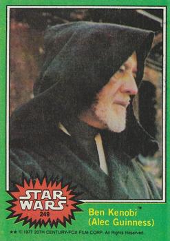 1977 Topps Star Wars #249 Ben Kenobi (Alec Guinness) Front
