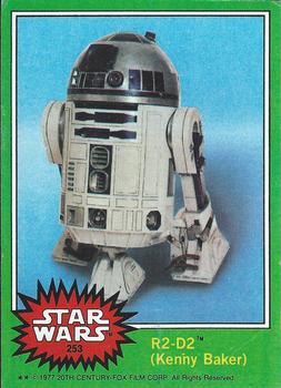 1977 Topps Star Wars #253 R2-D2 (Kenny Baker) Front