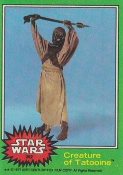 1977 Topps Star Wars #262 Creature of Tatooine Front