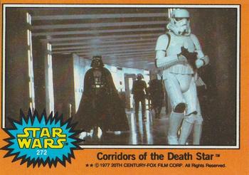 1977 Topps Star Wars #272 Corridors of the Death Star Front