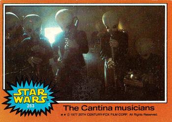 1977 Topps Star Wars #283 The Cantina musicians Front