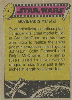 1977 Topps Star Wars #310 Filming the Awards Ceremony Back