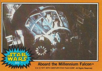 1977 Topps Star Wars #323 Aboard the Millennium Falcon Front