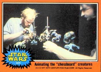 1977 Topps Star Wars #326 Animating the 