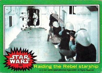 1977 Topps Star Wars #233 Raiding the Rebel starship Front