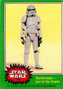 1977 Topps Star Wars #246 Stormtrooper — tool of the Empire Front