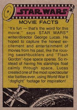 1977 Topps Star Wars #58 Harrison Ford as Han Solo Back