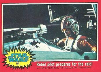 1977 Topps Star Wars #84 Rebel pilot prepares for the raid! Front