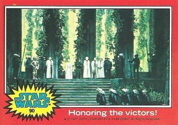 1977 Topps Star Wars #90 Honoring the victors! Front