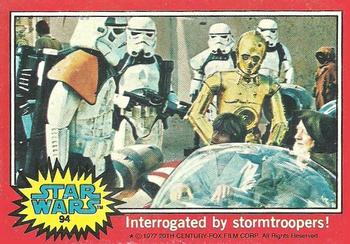 1977 Topps Star Wars #94 Interrogated by stormtroopers! Front