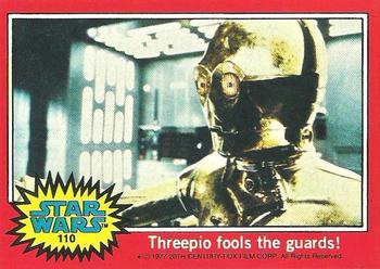 1977 Topps Star Wars #110 Threepio fools the guards! Front