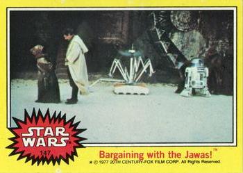 1977 Topps Star Wars #147 Bargaining with the Jawas! Front