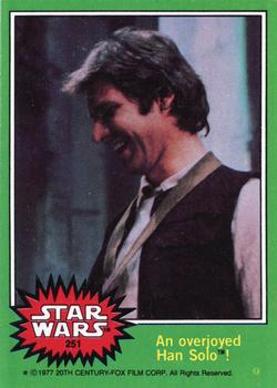 1977 Topps Star Wars #251 An overjoyed Han Solo! Front