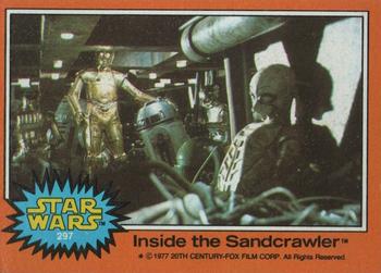 1977 Topps Star Wars #297 Inside the Sandcrawler Front