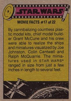 1977 Topps Star Wars #310 Filming the Awards Ceremony Back