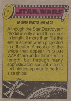 1977 Topps Star Wars #316 Photographing the miniature explosions Back