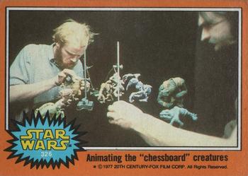 1977 Topps Star Wars #326 Animating the 