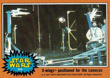 1977 Topps Star Wars #328 X-wings positioned for the cameras Front